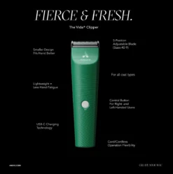ANDIS Vida 5 In 1 Cordless Clipper [Green] -FURMINATO Pet Care Shop AN 79090 3