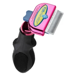 Furminator DeShedding Tool - Small Cat Short Hair Metallic [Pink]