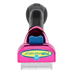 Furminator DeShedding Tool - Small Cat Short Hair Metallic [Pink] -FURMINATO Pet Care Shop FU 01223 3