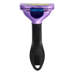 Furminator DeShedding Tool - Large Cat Short Hair Metallic [Purple] -FURMINATO Pet Care Shop FU 01225 5