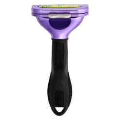 Furminator DeShedding Tool - Large Cat Long Hair Metallic [Purple] -FURMINATO Pet Care Shop FU 01226 5