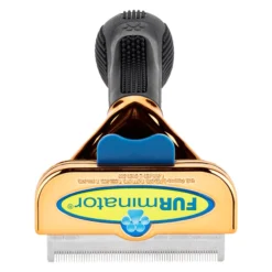 Furminator DeShedding Tool - Medium Dog Short Hair Metalic [Rose Gold] -FURMINATO Pet Care Shop FU 02515 3