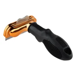 Furminator DeShedding Tool - Medium Dog Long Hair Metalic [Rose Gold] -FURMINATO Pet Care Shop FU 02516 4