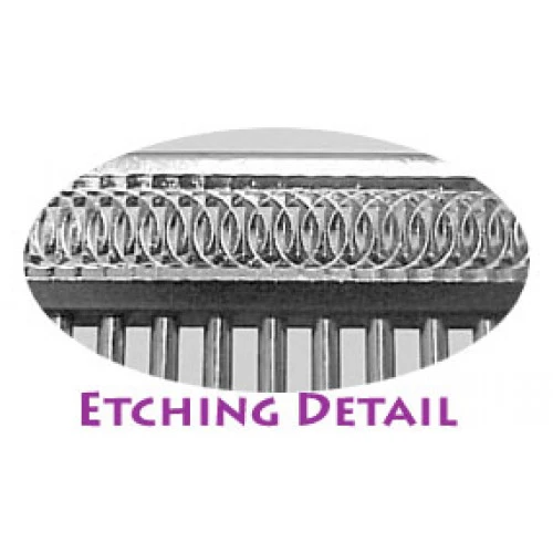 Etched Back Finishing Comb 6", Fine / Coarse 2 Etched Back Finishing Comb 6", Fine / Coarse - Image 2