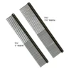 Anti-Static Etched Back Finishing Comb 7.5", Fine / Coarse, 1" Teeth