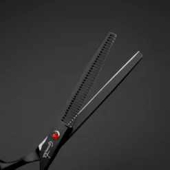 Groomtech Spring Black Pet Grooming Scissors Kit, Set Of 4 With Comb -FURMINATO Pet Care Shop GT SP070 Set4 7