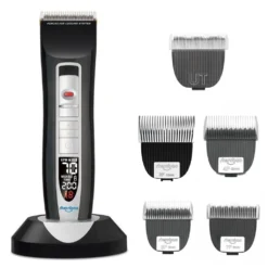 Shernbao Smart Digital 4-in-1 Adjustable Clipper PGC660+ 4 X LightEdge Blade(3F/4F/5F/7F)+ 1xTitanium Ceramic Blade [Ultra Thin]