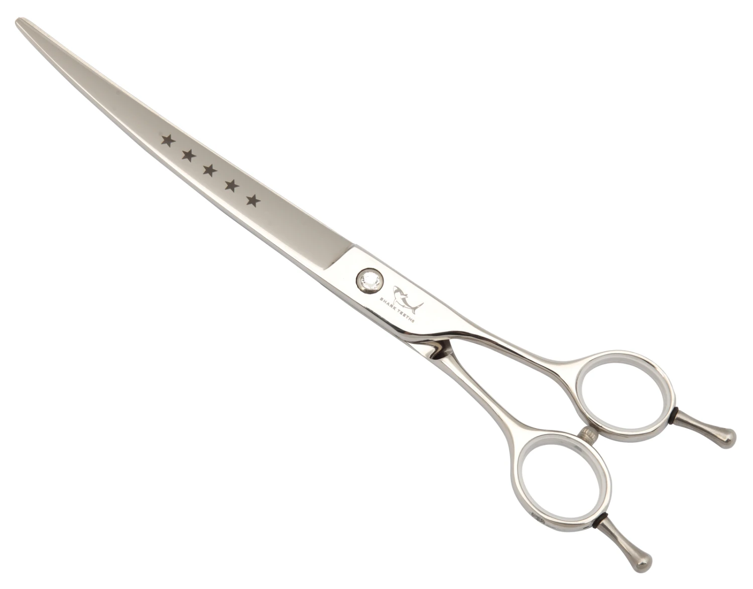 Shark Teeth 5 Star 8" Curved Scissors 1 Shark Teeth 5 Star 8" Curved Scissors