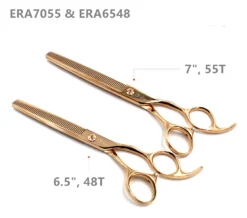 Silver Line Shear Thinner 7" Rose Gold -FURMINATO Pet Care Shop SL ERAD7055 G 3