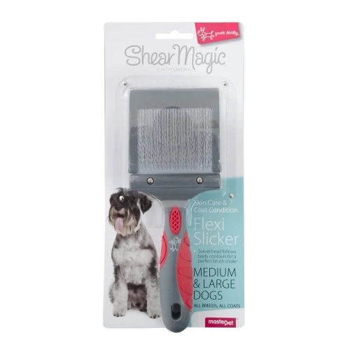 Shear Magic Flexi Slicker Brush - Medium & Large 2 Shear Magic Flexi Slicker Brush - Medium & Large - Image 2