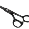 Swan Facial Scissors Round Tip 5" [Black]