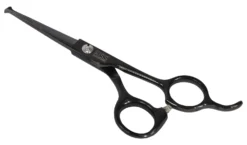 Swan Facial Scissors Round Tip 5" [Black]
